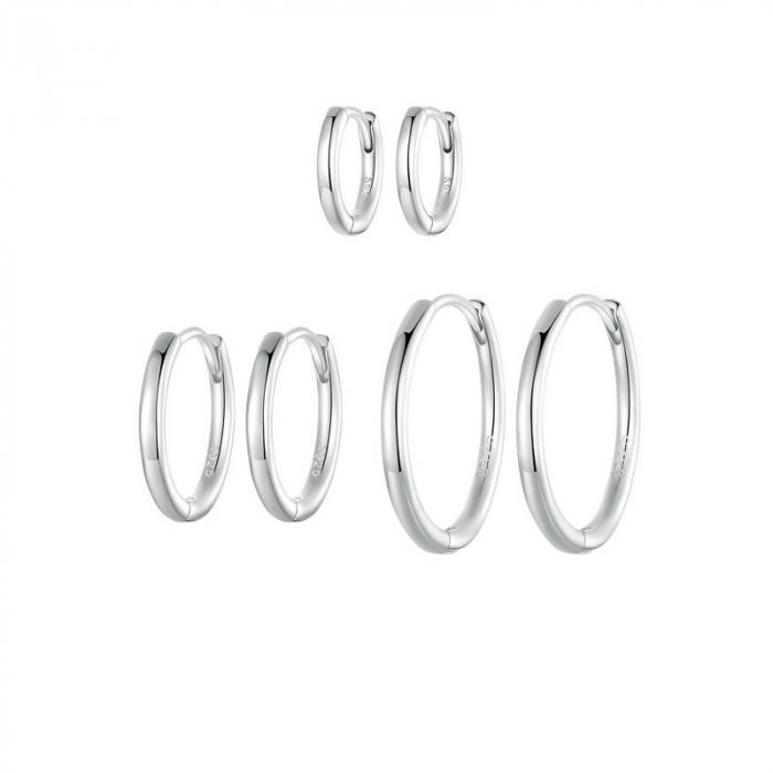 Cercei argint rotunzi simpli [17]