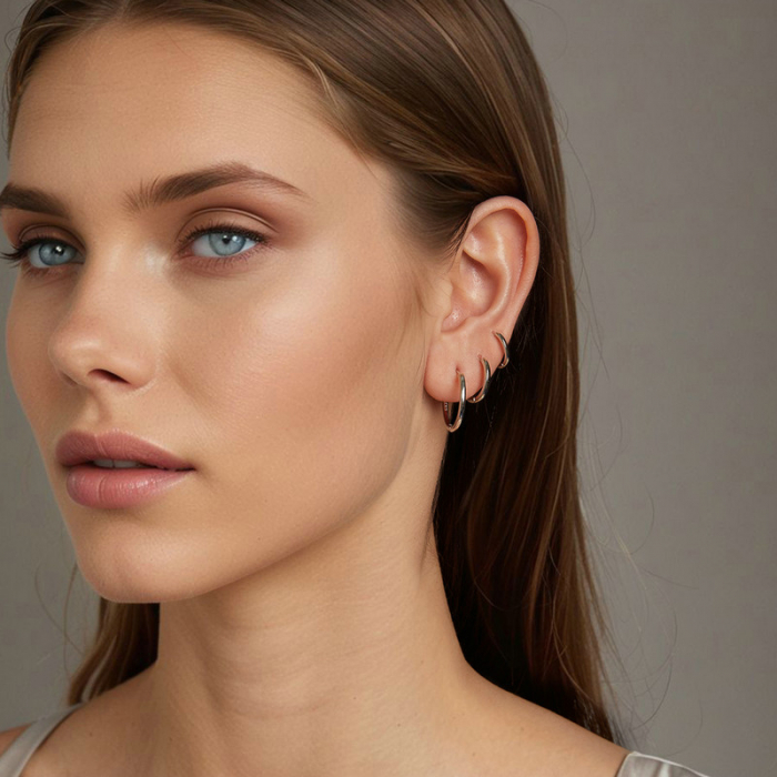 Cercei argint rotunzi simpli [15]