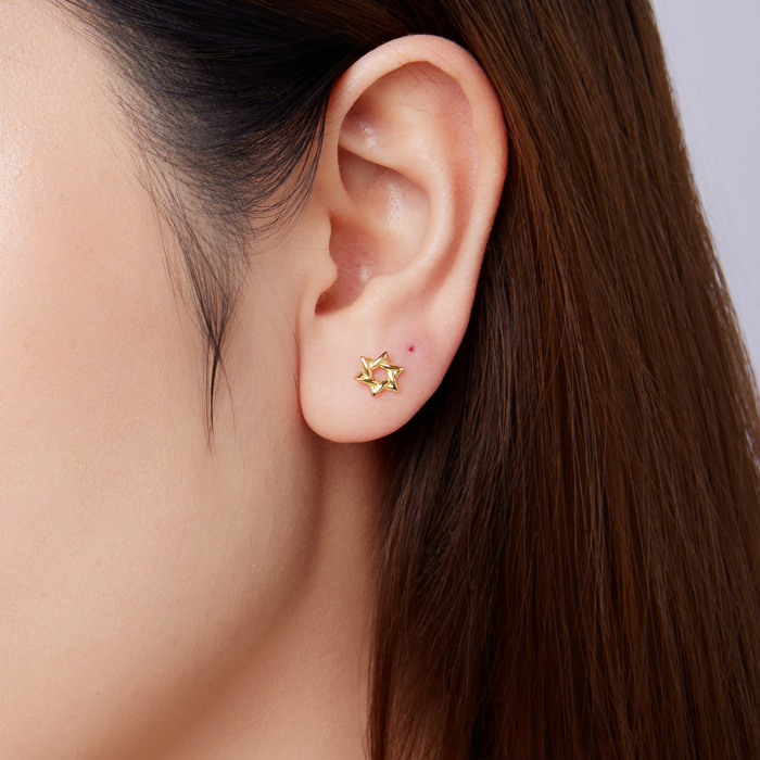 Cercei argint Steaua lui David [12]