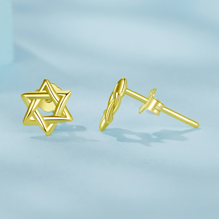 Cercei argint Steaua lui David [7]