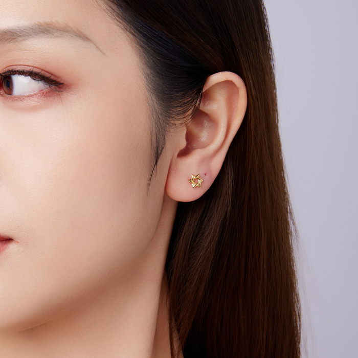 Cercei argint Steaua lui David [8]