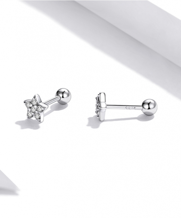 Cercei argint stelute cu zirconii [10]