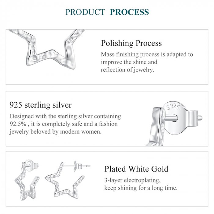 Cercei argint stelute [9]