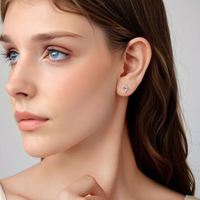Cercei argint stelute [4]