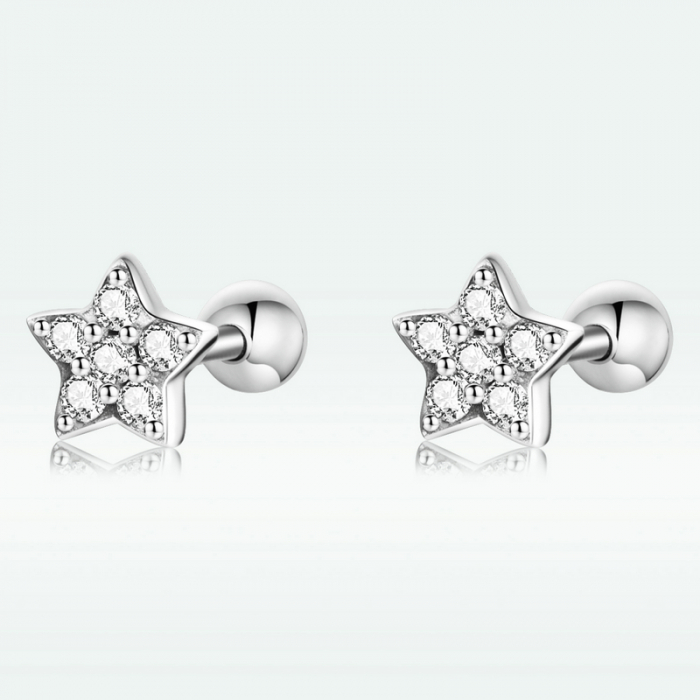 Cercei argint stelute cu zirconii [14]