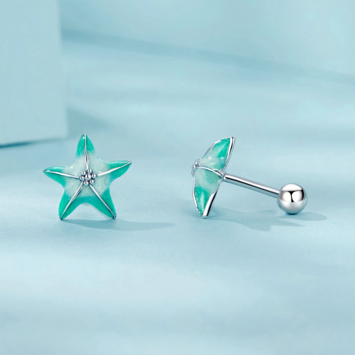 Cercei argint stelute de mare [7]