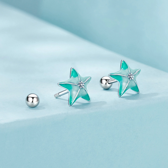 Cercei argint stelute de mare [5]