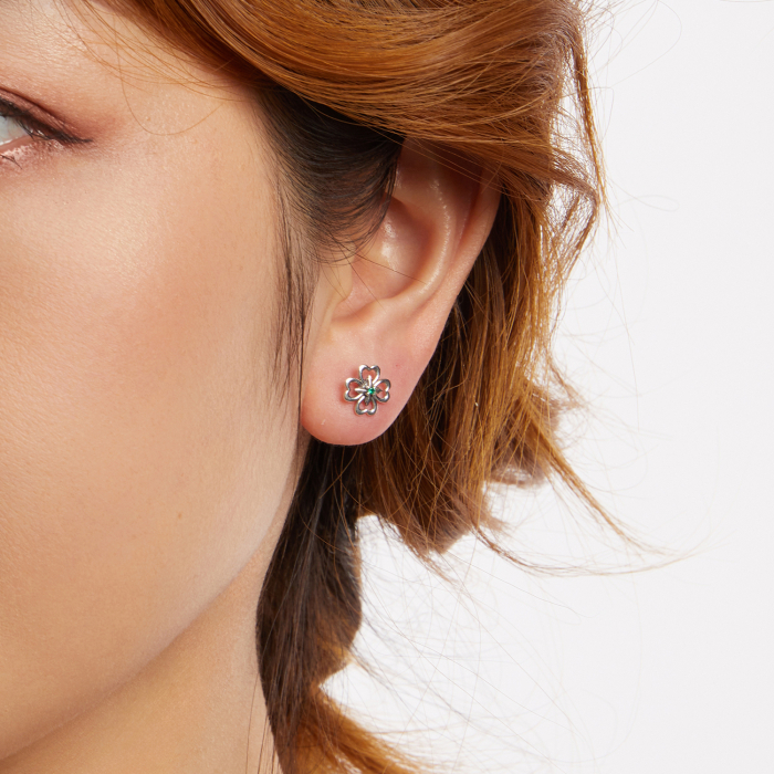 Cercei argint Trifoi cu Patru Foi [8]