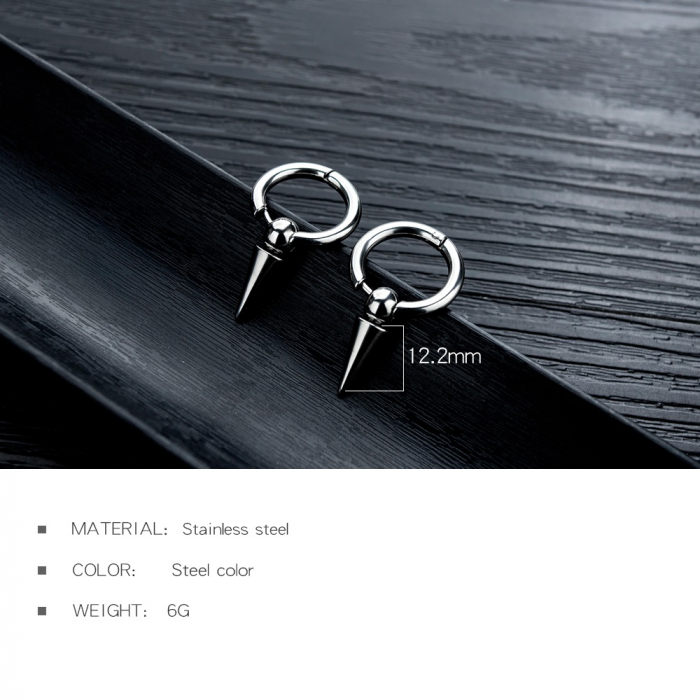 Cercei din inox cu conuri [10]