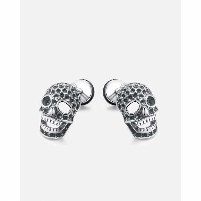 Cercei inox cu cranii [8]