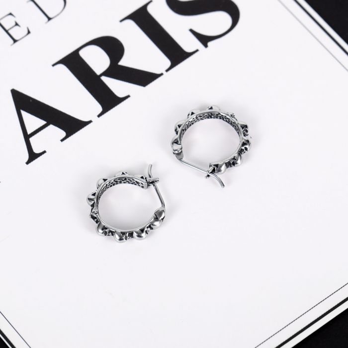 Cercei inox cu cranii [7]