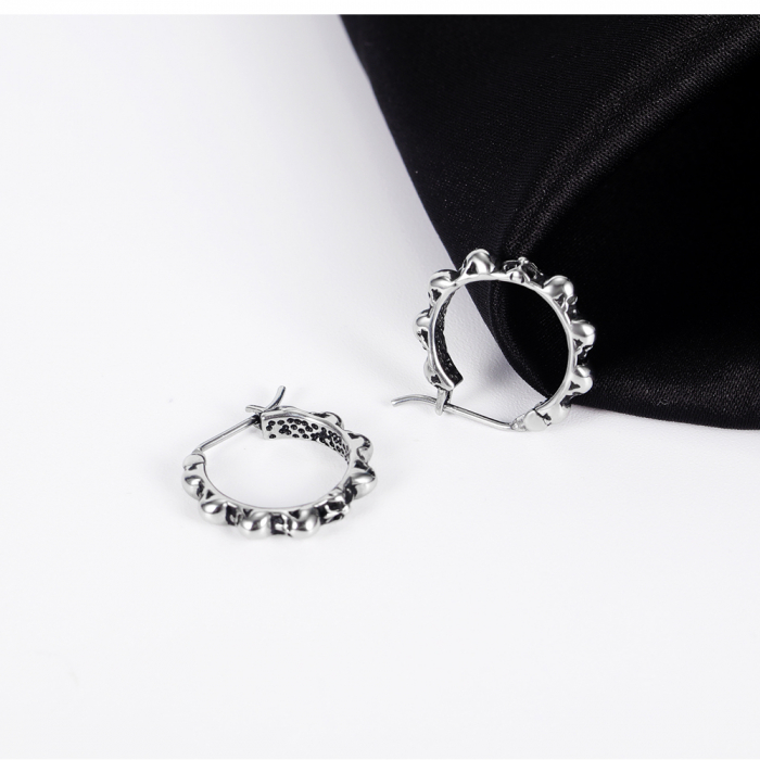 Cercei inox cu cranii [9]