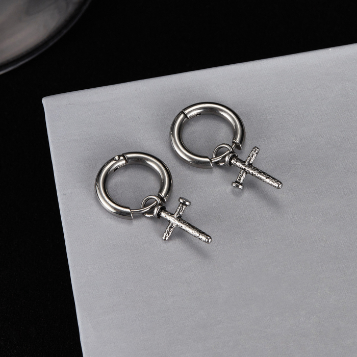 Cercei inox cu cruciulite [9]