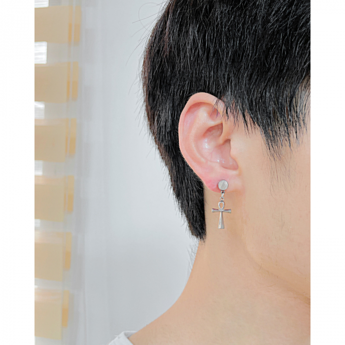 Cercei inox cu cruciulite [2]