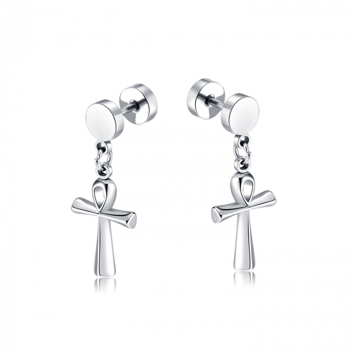 Cercei inox cu cruciulite [1]