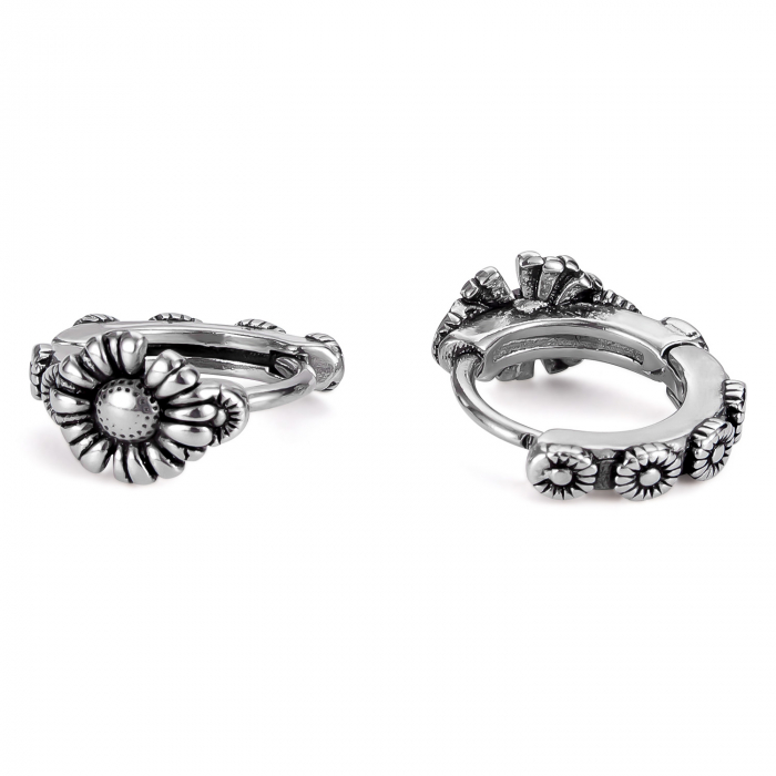 Cercei inox cu margarete [1]