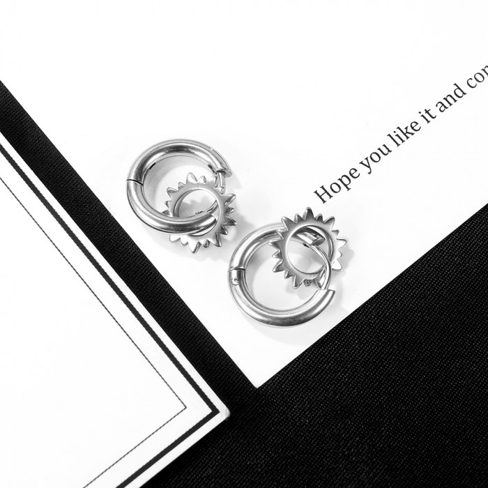 Cercei inox cu soare [8]