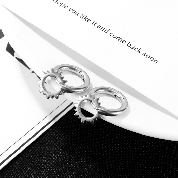 Cercei inox cu soare [3]