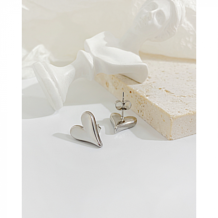 Cercei inox inimioare [4]