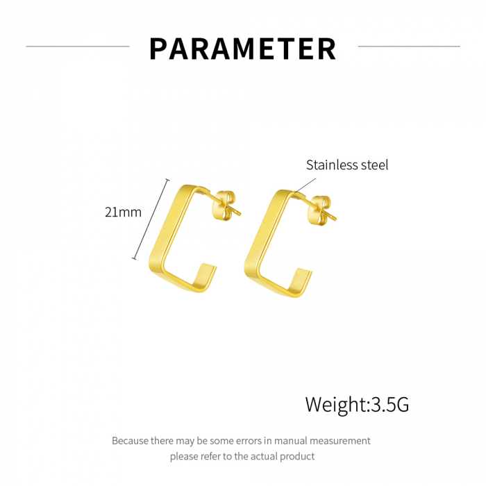 Cercei inox minimalisti [6]