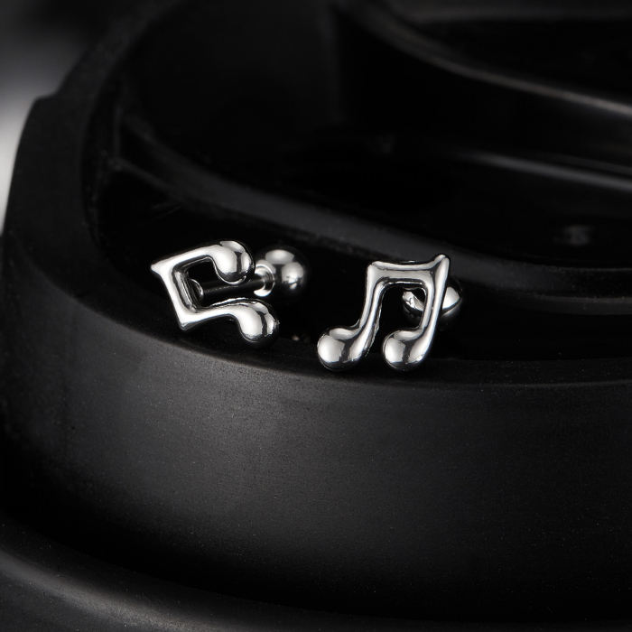 Cercei inox note muzicale [9]