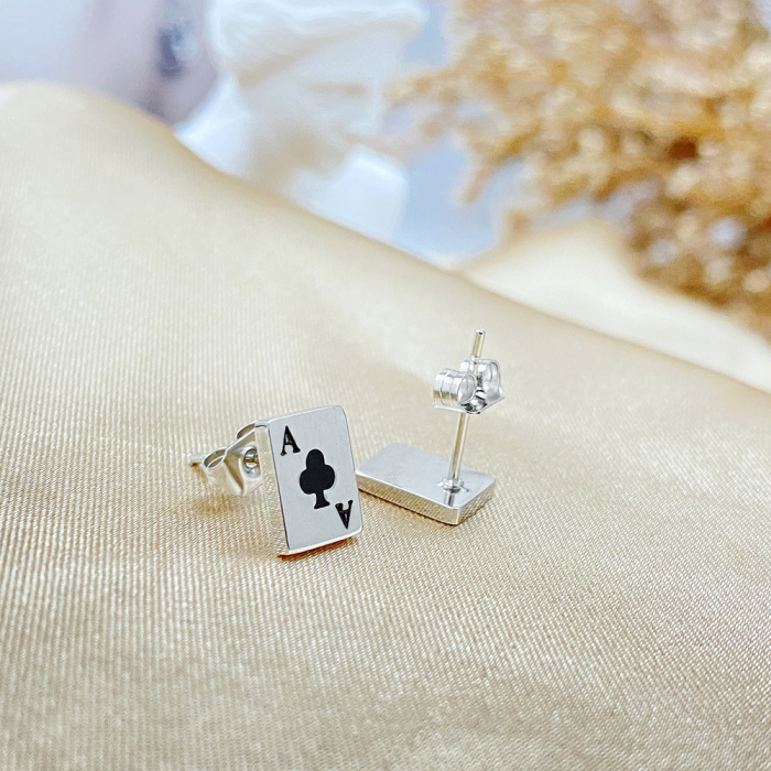 Cercei inox poker [7]