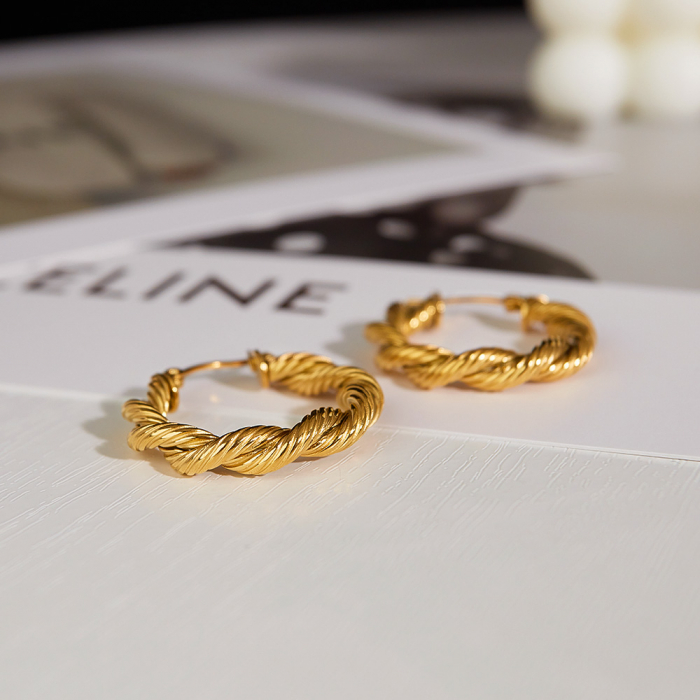 Cercei inox rasuciti  [2]