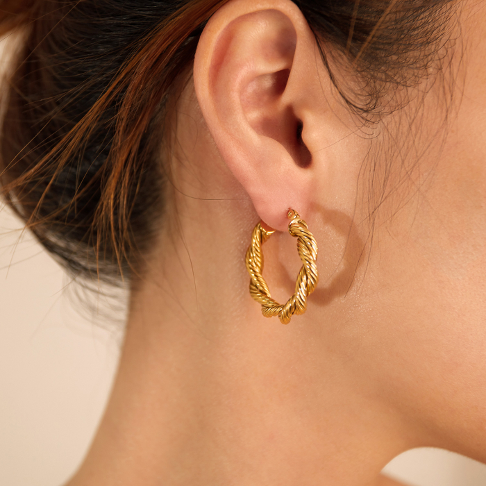 Cercei inox rasuciti  [12]