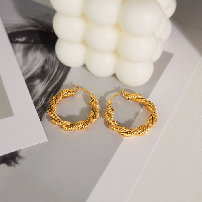 Cercei inox rasuciti  [7]