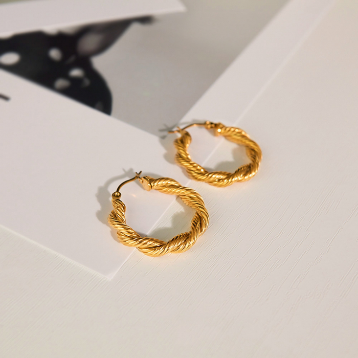 Cercei inox rasuciti  [5]