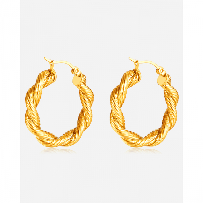 Cercei inox rasuciti  [8]