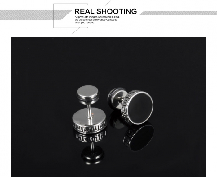 Cercei inox rotunzi [8]