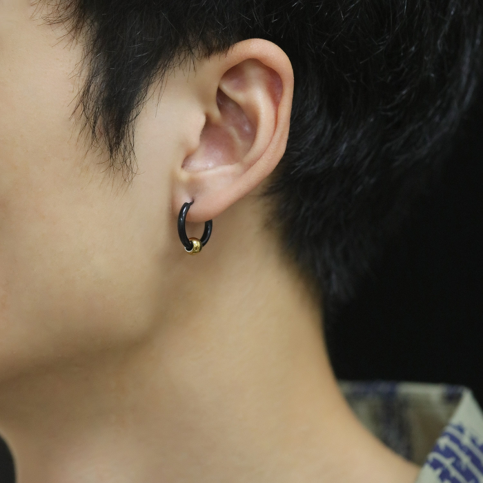 Cercei inox rotunzi Hip Hop [5]