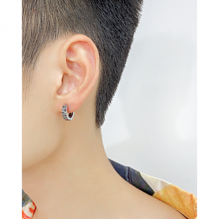 Cercei inox scoarta de copac [5]