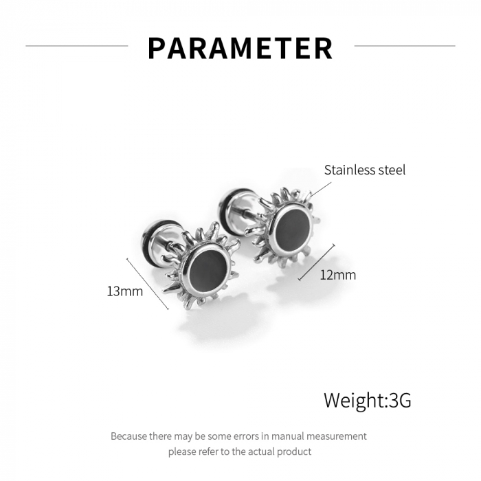 Cercei inox soare [7]