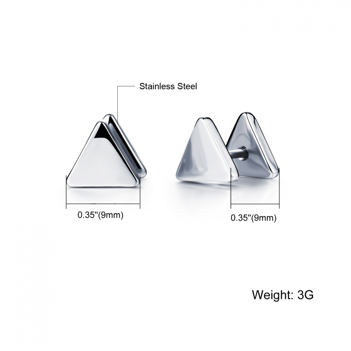Cercei inox triunghiulari [4]