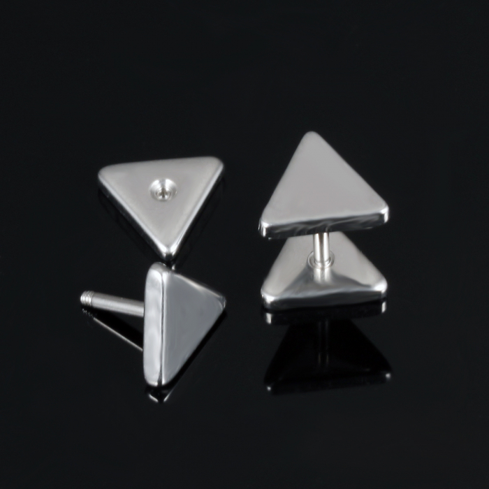 Cercei inox triunghiulari [2]