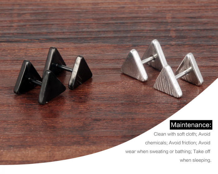 Cercei inox triunghiulari [3]