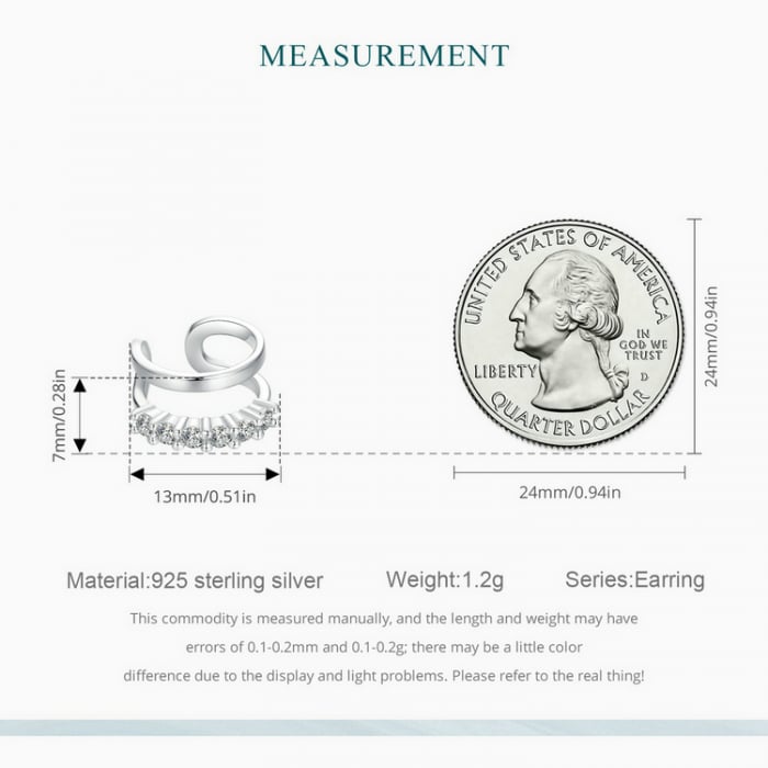 Cercel argint clip [11]