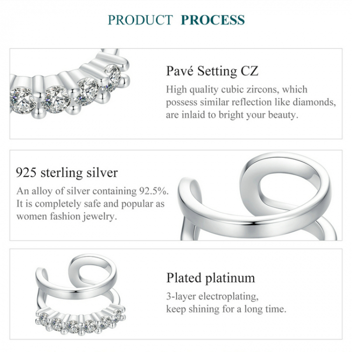 Cercel argint clip [9]