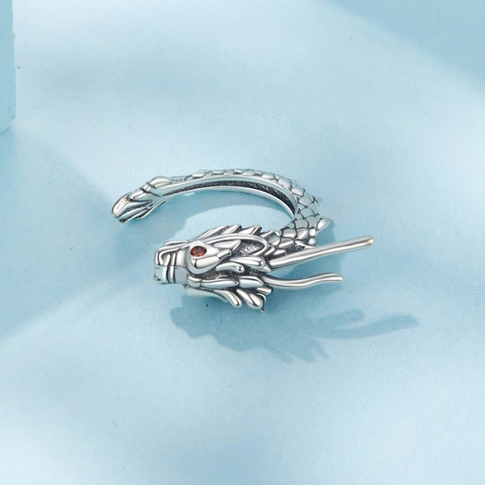 Cercel argint clip cu Dragon [7]