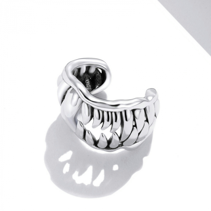 Cercel argint ear cuff cu colti, peste ureche [4]