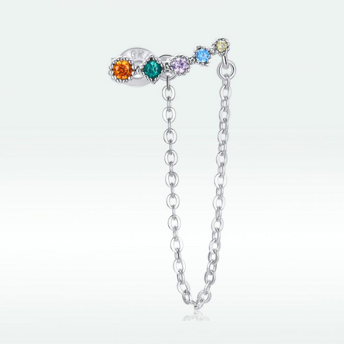 Cercel argint curcubeu [6]