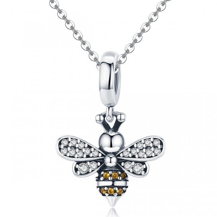 Charm argint 925 cu albinuta si zirconii - Be Nature PST0143 [5]
