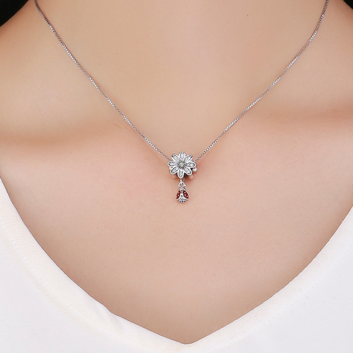 Charm argint 925 cu floare si gargarita - Be Lucky PST0134 [3]