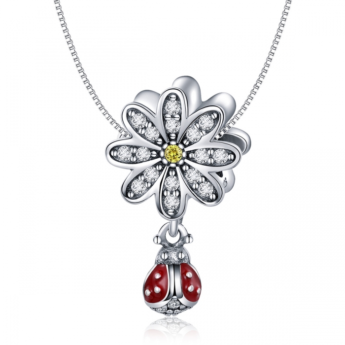Charm argint 925 cu floare si gargarita - Be Lucky PST0134 [6]