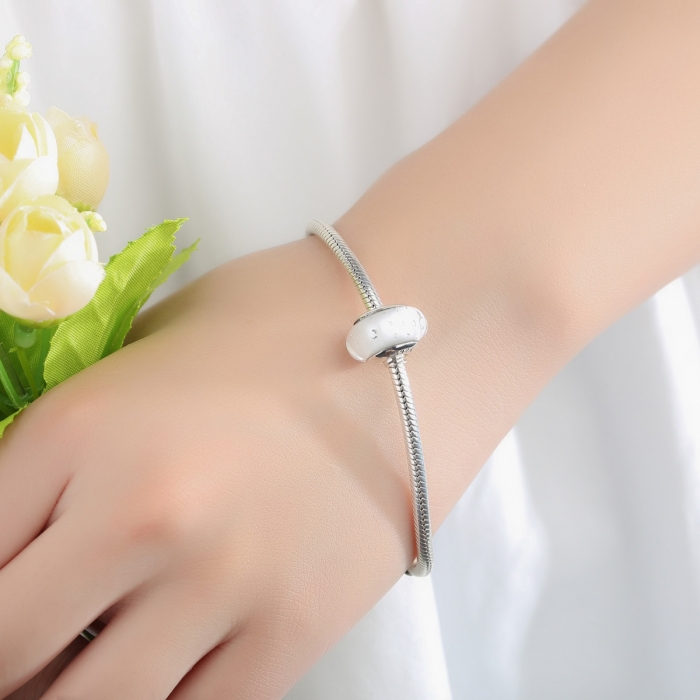 Charm argint 925 cu sticla alba - Be Elegant PST0061 [3]