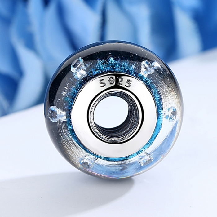 Charm argint 925 cu sticla albastra - Be Elegant PST0071 [3]