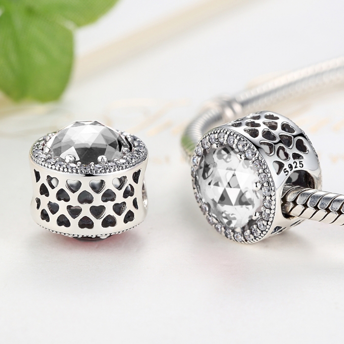 Charm argint 925 cu zirconii albe - Be Elegant PST0038 [2]