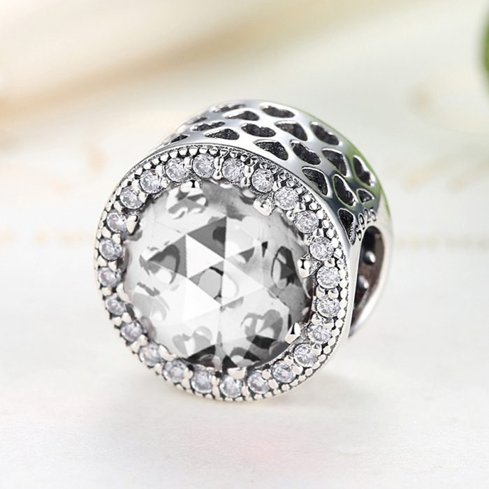 Charm argint 925 cu zirconii albe - Be Elegant PST0038 [4]